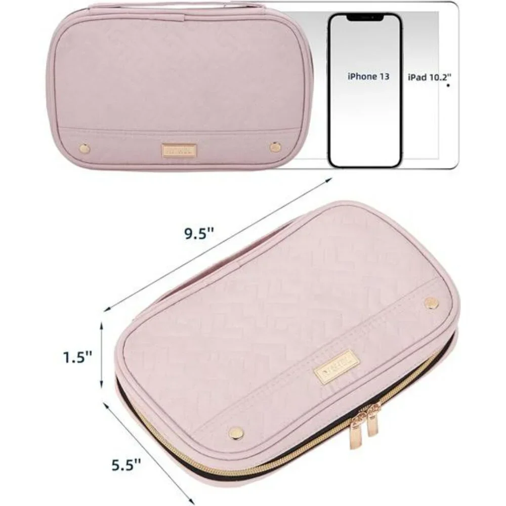 Travel jewelry organizer case storage bag for rings earrings necklaces bracelets